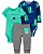 Kit 3 peças Body e calça Jacaré - Imagem 1