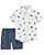 Conjunto 2 peças Camisa Social Dino e Bermuda - Imagem 1