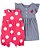 Conjunto 3 Peças Vestido Tapa Fralda e Romper - Imagem 1