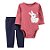 Kit com Calça Jeans e Body Manga Longa Coelhinho - Imagem 1