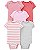 Kit Body 5 Peças Listrado Rosa - Imagem 1