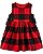 Vestido Xadrez Preto e Vermelho - Imagem 1
