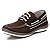 Dockside Masculino De Couro Legitimo Comfort Shoes - 7500 Chocolate - Imagem 4