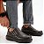 Sapato Masculino De Couro Legítimo Comfort Shoes Pro Alivium - 8100 Dark Brown - Imagem 4