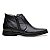 Botina Masculina De Couro Legitimo Comfort Shoes - Ref. 1051 Preta - Imagem 3