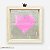 QUADRO BOX M – CORAÇÃO ROSA I WAS BORN TO BE LOVED - Imagem 1