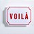 Placa Etiqueta Acrilica - Voilá - Imagem 1