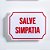 Placa Etiqueta Acrilica - Salve Simpatia - Imagem 1