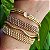 Pulseira Gaby Trio Dourado e Pedra Âmbar - Imagem 1