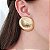 Brinco Aurora – Impacto dourado com alma vintage - Imagem 3
