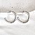 Argola Tubular Bold 2.5 Prateada - Imagem 2