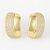 Brinco Luxo Dourado com Zircônias - Imagem 3