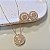 Conjunto dourado colar com pingente e brincos circulares cravejados - Flor de Luz - Imagem 1