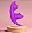 Vibrador de Calcinha com APP e 9 Modos de Vibração e Tripla Estimulação Roxo - Imagem 1