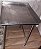 Mesa de Inox 65 cm com Encosto Lateral e Traseiro [usada] - Imagem 1