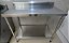 Mesa de INOX 100cm com Prateleira inferior lisa com encosto [usada] - Imagem 1