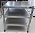 Mesa 100% Inox 85 cm. com 3 prateleiras [usada] - Imagem 1