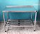 Mesa 100% Inox 120 cm. com Prateleira Gradeada [usada] - Imagem 1