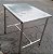 Mesa 100% Inox 90cm. [Usada] - Imagem 3