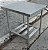 Mesa 100% Inox 0,70 mt. com Prateleira Gradeada [usada] - Imagem 3