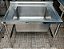 Tanque 100% Inox 1,02 mt. com Cuba Central Funda (32 cm.) [Usado] - Imagem 2