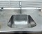 Pia 1,00 mt. 100% Inox com cuba profunda (30 cm.) Torneira INCLUSA [Usada] - Imagem 3