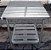 Mesa 100% Inox 0,75 mt. com Prateleira Gradeada [usada] - Imagem 3