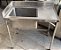 PIA 1,00 MT. 100% INOX COM CUBA PROFUNDA (32 CM.) [USADA] - Imagem 1