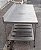 Mesa 100% Inox 1,90mt. com prateleira gradeada [Usada] - Imagem 3
