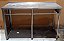 Mesa de Inox Reforçada - C/ furo para Detritos - 1,60cm [Usada] - Imagem 1