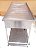 Mesa de Inox Reforçada - C/ furo para Detritos - 1,60cm [Usada] - Imagem 3