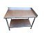 Mesa 100% Inox 1,20m com Prateleira Lisa c/ Espelho 7cm [Usada] - Imagem 2