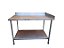 Mesa 100% Inox 1,20m com Prateleira Lisa c/ Espelho 7cm [Usada] - Imagem 1