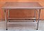 Mesa 100% Inox com prateleira inferior gradeada 1,20m - Fritomaq [Usada] - Imagem 1