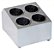 Porta Talher Duplo 4 Nichos Em Aço Inox [Seminovo] - Imagem 1