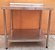 Mesa 100% Inox com prateleira inferior lisa - 1m [Usada] - Imagem 1
