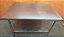 Mesa 100% Inox com prateleira inferior lisa - 1,20m [Usada] - Imagem 4