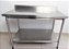 Mesa Bancada de Inox 100% com Prateleira Inferior Lisa 1,20m [Usada] - Imagem 1