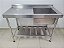 PIA 1,20M COM UMA CUBA INOX [SEMINOVA] - Imagem 1