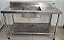 Pia 100% Inox com cuba central e prateleira inferior 1.40m [Usado] - Imagem 1