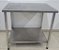 Mesa 100% Inox 90cm com prateleira inferior lisa [Usada] - Imagem 1