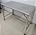 Mesa Bancada de Inox 100% com bordas arredondadas - 1.20m [Usada] - Imagem 3