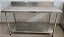 Mesa 100% Inox com prateleira inferior lisa 1.40m x 60xm [Usada] - Imagem 1