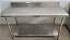 Mesa 100% Inox com prateleira inferior lisa 1.40m x 60xm [Usada] - Imagem 2