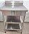 Mesa 100% Inox 65cm Com Duas Prateleiras Inferiores Lisas TOPEMA [USADA] - Imagem 1