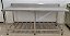 Bancada / Mesa de Inox - 2 metros Inox 304 com prateleira inferior gradeada e 6 pés [Usada] - Imagem 2