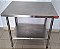 Mesa / Bancada de Inox 304 com prateleira inferior lisa 90m x 70 - Sulfisa [Usada] - Imagem 2