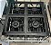 Fogão Industrial 4 Bocas 30X30 com Forno Aço Inox 2QS 2QD - Cristalaço [Usado] * Acompanha registro e mangueira - Imagem 3