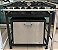 Fogão Industrial 4 Bocas 30X30 com Forno Aço Inox 2QS 2QD - Cristalaço [Usado] * Acompanha registro e mangueira - Imagem 1