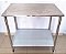 Mesa / Bancada de Inox com prateleira inferior lisa - 93cm x 55cm x 90cm [Usada] - Imagem 2